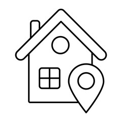 Location outline icon