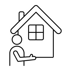 Real Estate Agency outline icon