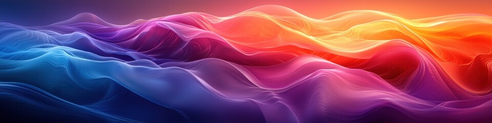 Abstract Neon Color Gradient Blurred Background with Dynamic Effect. Abstract Modern Dynamic Colors Gradient Background. Grainy Texture Background Style with Copy space.