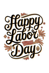 Fototapeta premium USA Labor Day Typography Tees – Creative T-Shirt Design for American Holiday