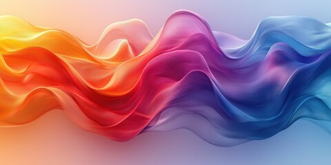 Abstract Neon Color Gradient Blurred Background with Dynamic Effect. Abstract Modern Dynamic Colors Gradient Background. Grainy Texture Background Style with Copy space.