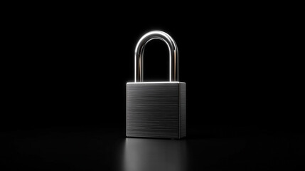 Naklejka premium Security Concept with Modern Padlock