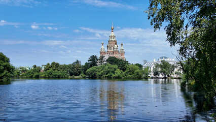 Peter and Paul cathedral in Peterhof - St.Petersburg, Russia, July 17, 2025