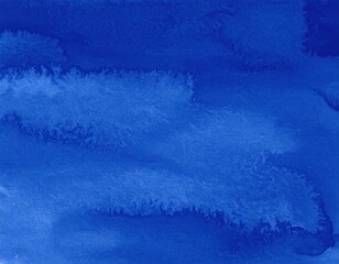 Cobalt Blue Watercolor Wash Textured Abstract Background with Subtle Variations.