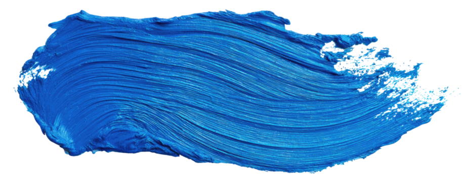 Bold, textured stroke of vibrant blue paint (1)