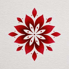 Red floral pattern design on textured background with intricate details showcasing elegance and artistry