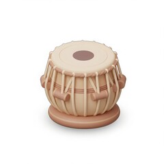3D tabla drum, traditional Indian musical instrument