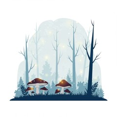 Glowing Mushroom Landscape