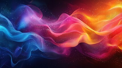 Obraz premium Abstract Neon Color Gradient Blurred Background with Dynamic Effect. Abstract Modern Dynamic Colors Gradient Background. Grainy Texture Background Style with Copy space. 