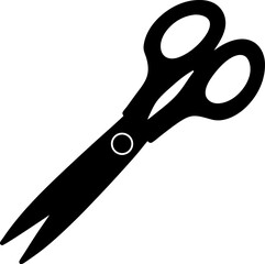 Sharp Scissors Silhouette Vector