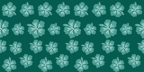 Green Floral Seamless Pattern Background for Fabric and Wallpaper Design Exotic hand drawn flowers, seamless patterns embroidery style with floral for fabric, textiles, wallpaper, cover, wall art