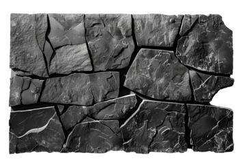 Black slate stone mosaic texture background