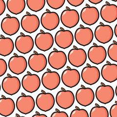 Peach Pattern Vector Design