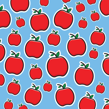 Apple Pattern Vector Design