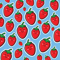 Strawberry Pattern Vector Design
