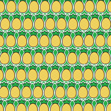 Pineapple Pattern Vector Design