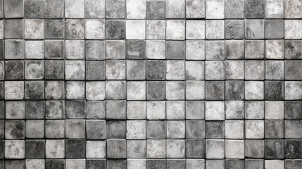 Gray square tiles wall texture background design
