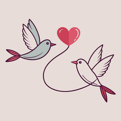 dove with heart
