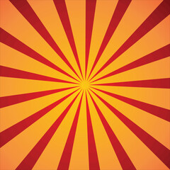 Vibrant Sunburst Pattern with Red and Orange Rays new 2025 trendy retro sunbrust background 