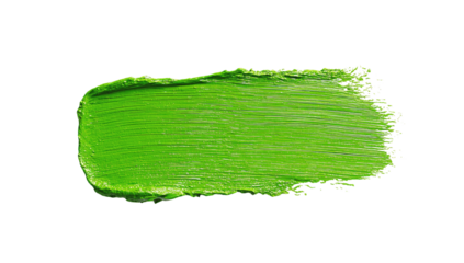 Green paint stroke