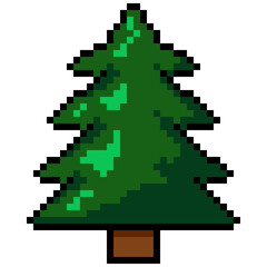 Vector Pixel Art Icon - Pine Tree