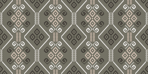 Ethnic geometric seamless pattern abstract pattern vector design for all types of printing and Textiles	