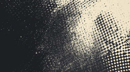 Abstract dark background with light beige splatter and checkered pattern