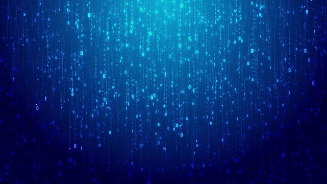 AI data transmission concept futuristic glowing neon circuits on dark blue background, artificial intelligence, cyber connectivity, digital network, advanced technology flow AI concept. Big data flow - Powered by Adobe