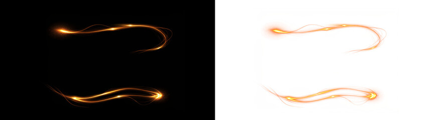 Overlay, twirl, christmas, gold, dynamic — glowing energy wave PNG for transparent backgrounds. This magic PNG Overlay sparkles with festive swirls and light for fantasy-style visuals.