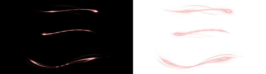 Overlay, red, trail, transparent, beam — flowing curved line PNG. Smooth dynamic motion in this transparent PNG Overlay brings life to abstract compositions and modern layouts.