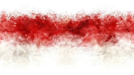 Red Watercolor Stripe on White