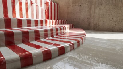 Striped Stairs Interior