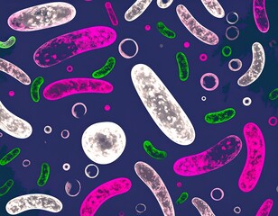 Vibrant microscopic organisms