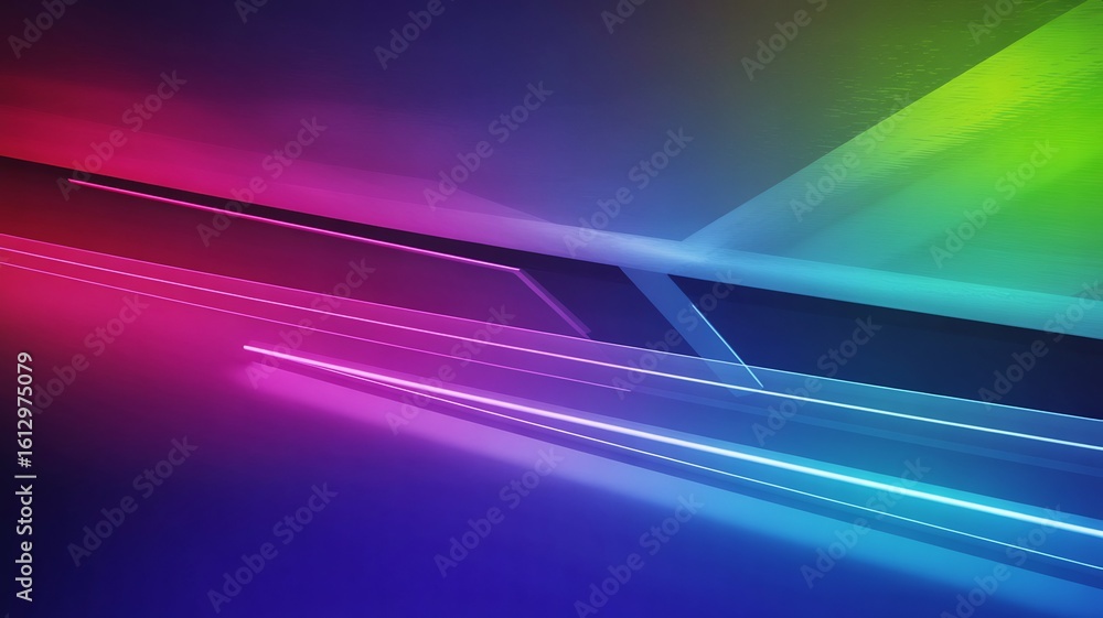 Aufkleber abstract gradient background with colorful light streaks for modern design and wallpaper use