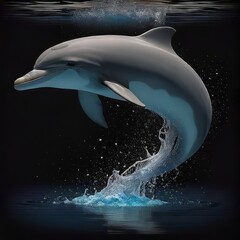 dolphin jumping out of water