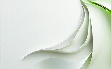Abstract White Paper Curve Background