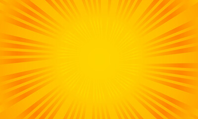 Orange gradient ray burst dot style background vector design