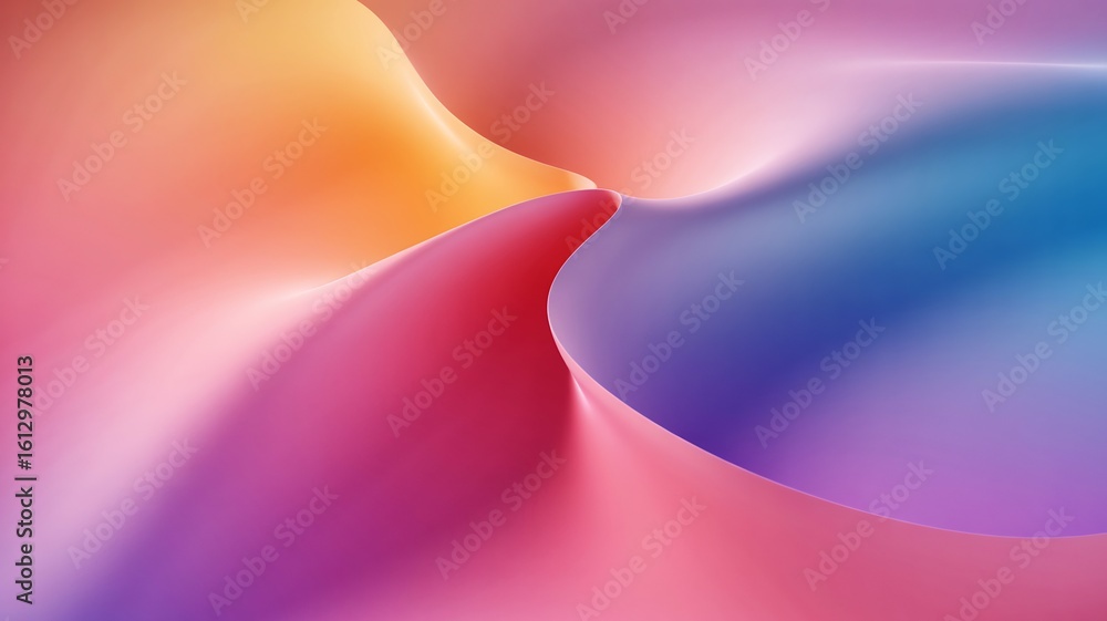 Aufkleber abstract gradient background texture design with smooth color flow for modern wallpaper art