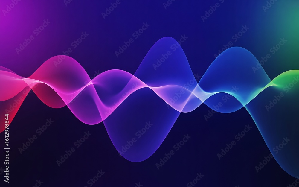 Aufkleber abstract colorful waves background for wallpaper and graphic design with smooth gradient effect