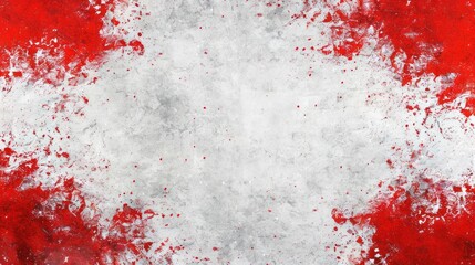 Red and Gray Abstract Painting