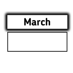 March month letter icon