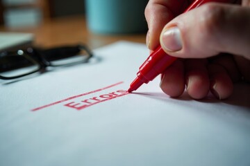  of the moment as the marker boldly corrects the mistake on the page.