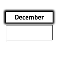 December month letter icon