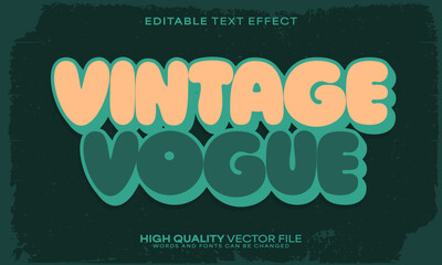 Retro classic text effect, editable text effect and vintage 3d font style bold shadow oldschool poster design