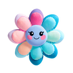 Plush Flower Character Toy with Cheeks and Smile – Kids Room Decor