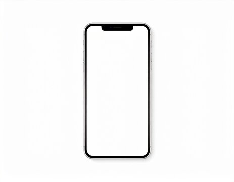 Generated image スマートフォン 携帯電話 モバイル スマホ デバイス 白背景 ミニマル シンプル 現代的 テクノロジー ハイテク 通信 ガジェット タッチスクリーン 携帯 無人 正面 クリーン フラット アイソレーション モックアップ デジタル テンプレート アプリ ディスプレイ タッチパネル 画面 白 無地 背景 新品 ハードウェア スタイリッシュ トレンド デザイン カメラ付き