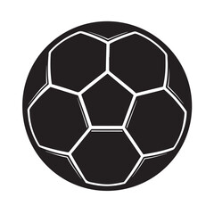 Obraz premium Soccer Ball Silhouette