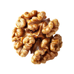Heap of Raw Walnuts with Detailed Texture