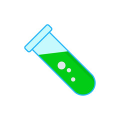 test tube flat icon  illustration 