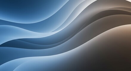 Abstract illustration of flowing, layered, and curved lines with gradient color transitions.